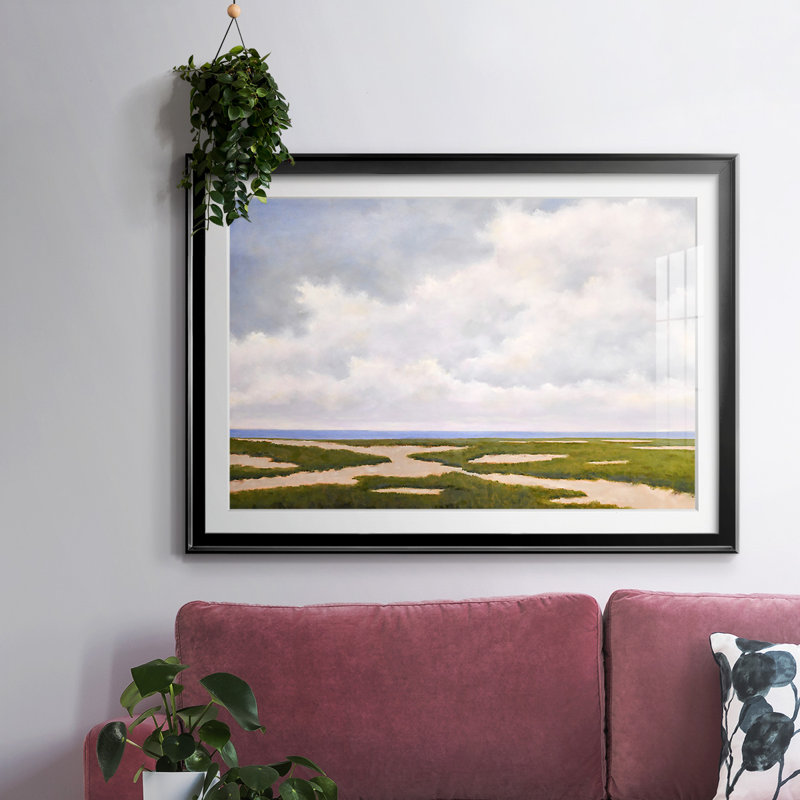 Beach Dunes, impression sur papier encadrée, Noir, H 15 po x l 21 po x P 1,5 po