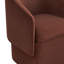 Chaise de salle à manger rembourrée avec roulettes Temara-125493217