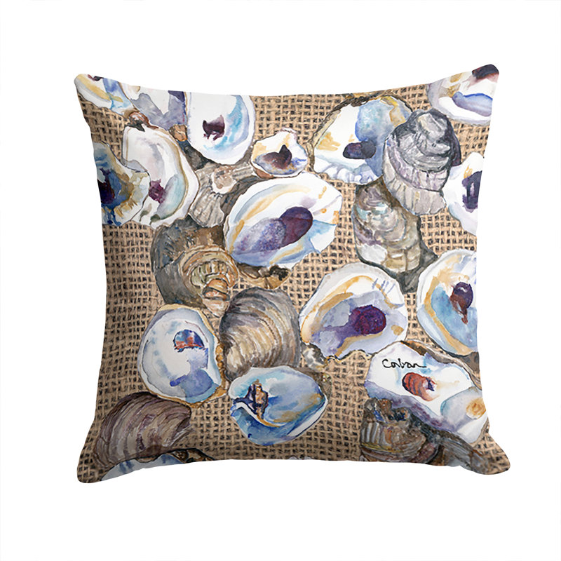 Oysters Oyster Indoor/Outdoor Throw Pillow