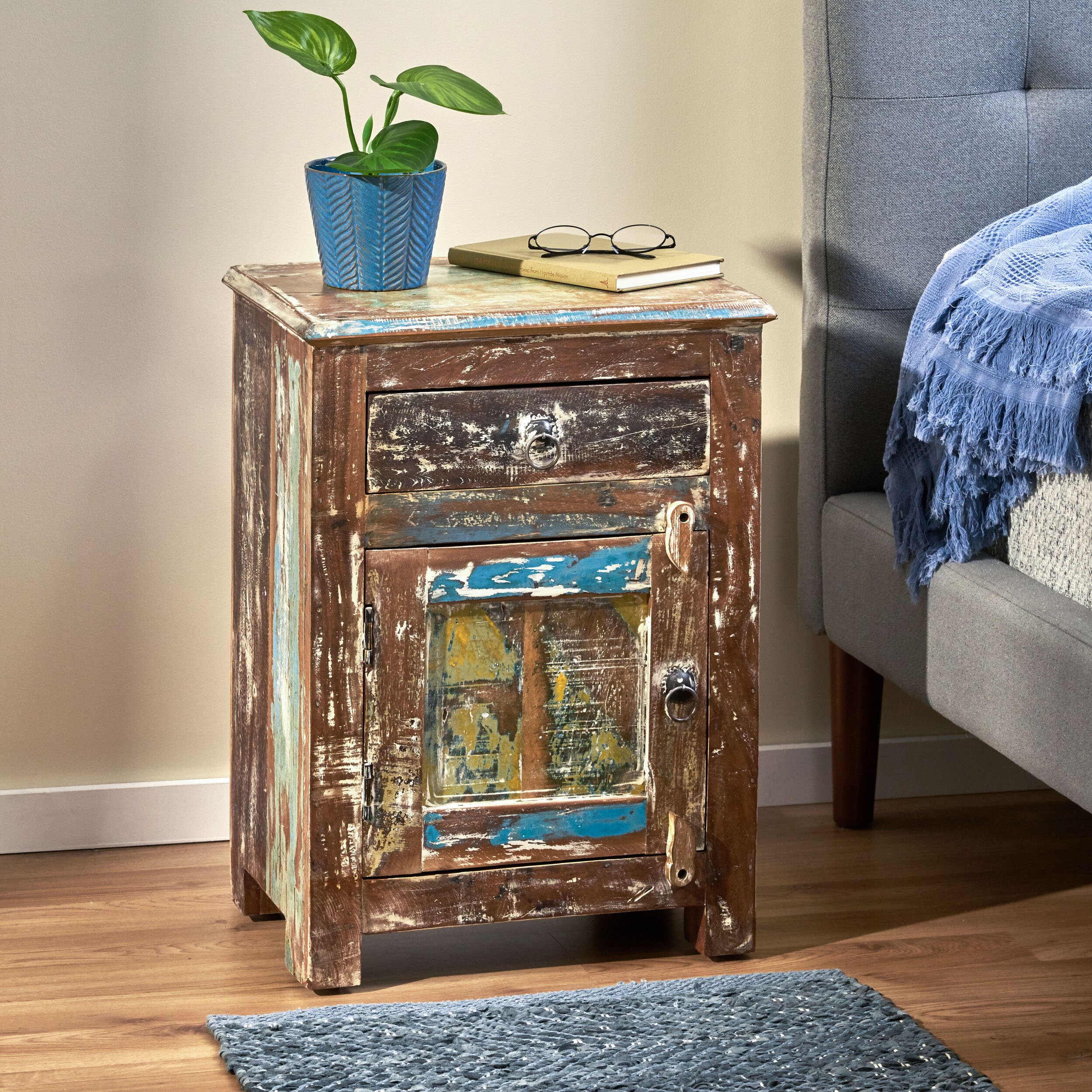 Loon Peak® 1 - Drawer Nightstand in Brown & Reviews | Wayfair