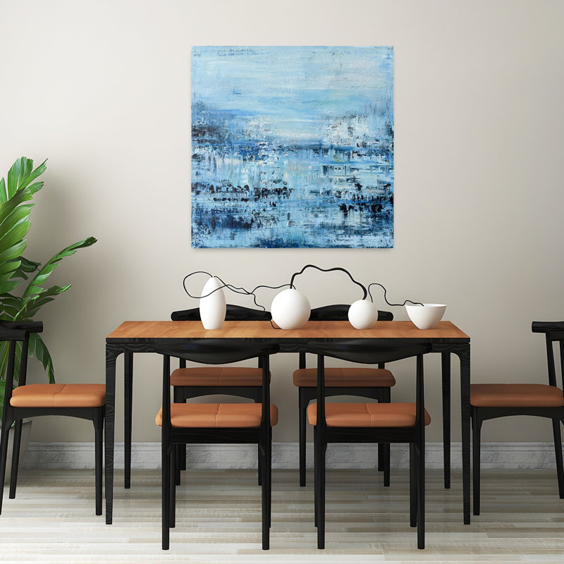 Oceanside No. 2, art contemporain abstrait, H 32 po x l 32 po
