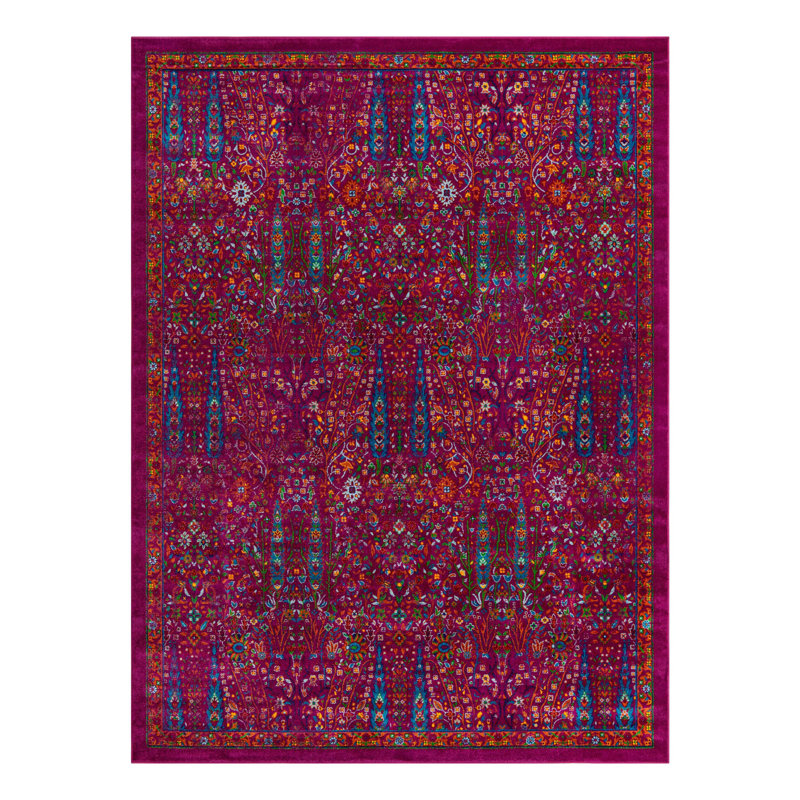 Floral Indoor Rug, Rectangle 9' x 12'