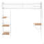 Lit mezzanine simple à 3 tablettes William