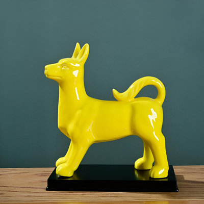 Chien exquis en céramique - richesse artisanale
