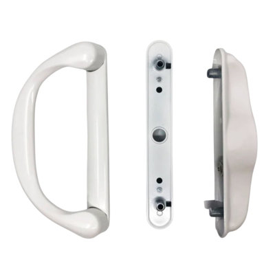 Sliding Patio Glass Door Keyed Mortise Style Handle Set + 4-15/16" Hole Spacing For Doors Up To 1-3/8" Thick