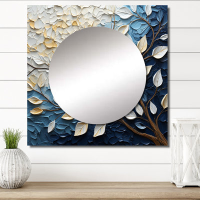Décoration murale grand miroir pour chambre à coucher Herbert - Leaves