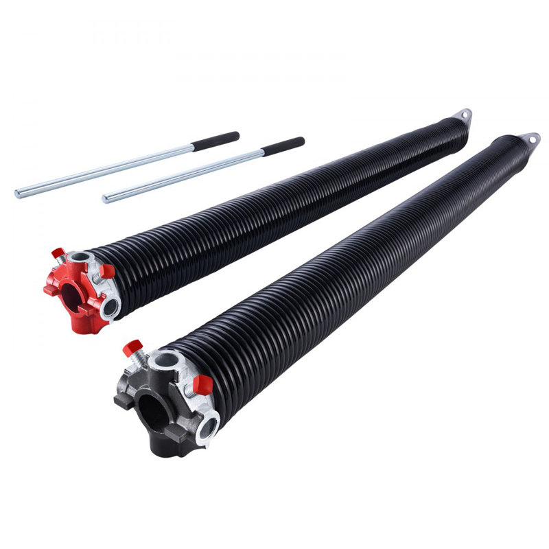 Paire de ressorts de torsion pour porte de garage de 0,234 x 2 x 31 pouces avec barres d'enroulement