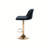 Upholstered Adjustable Height Counter Stool with Metal Frame-370299522