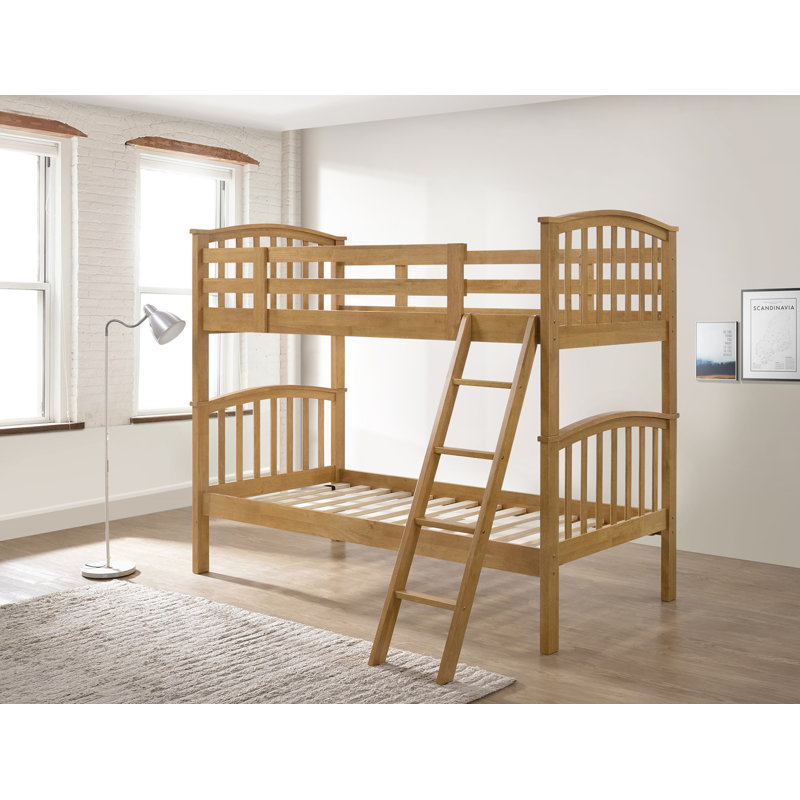 Single (3') Bunk Bed Standard Bunk Bed, Oak