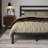 17 Stories Metal Platform Bed with Vintage Steel Headboard, Underbed Storage, No Box Spring Needed-101085391-101085389