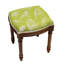 Tabouret de coiffeuse en lin taupe-741037310-741037308