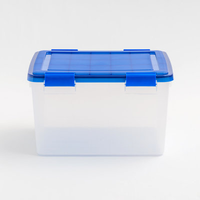 IRIS Weatherproof Clear Plastic Storage Tote
