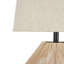 Lampe de table en jute tissé naturel