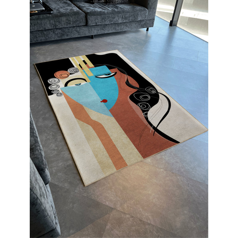 Tapis rectangulaire Beatricea, Tapis de couloir 2 pi 8 po x 6 pi 7 po