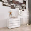Commode de bureau 10 tiroirs sans poignée