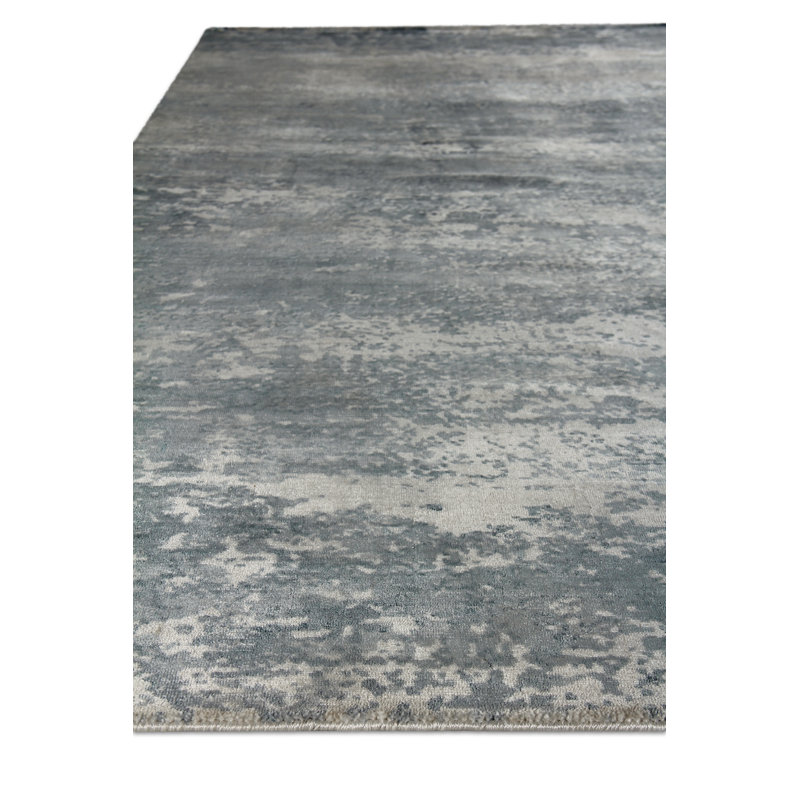Koda Abstract Area Rug in Light Blue, Rectangle 10' x 14'