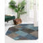 Tapis bleu contemporain Contemporary Harvest-598243137