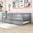 Wood Daybed with Twin Trundle and Guardrails-537538285-537538291