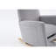 Chaise berçante en tissu avec repose-pieds Teddy-704234845