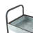 35X12.5X40" Homestead Galvanized Shelf Display 3-Tier