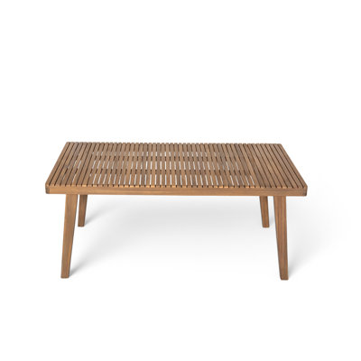 Outdoor Acacia Wood Outdoor Dining Table by George Oliver