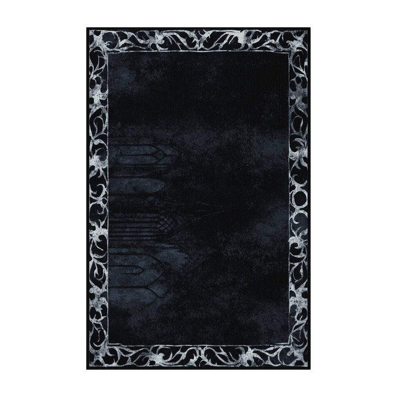 Moonlit Wreath Rug, Rectangle 5' x 8'