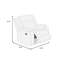 Fauteuil inclinable en velours côtelé 1 pièce-21335252