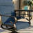 Burlington 5-piece Padded Textilene Patio Dining Set With Umbrella Hole, Swivel Design-128536689-128536690-128738653