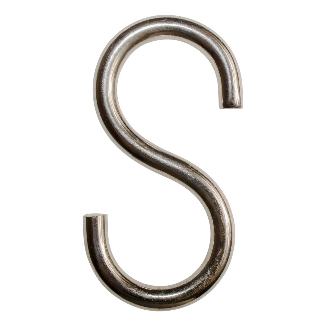 Brass Standard S Hook (Set of 2) RCH Supply Company 