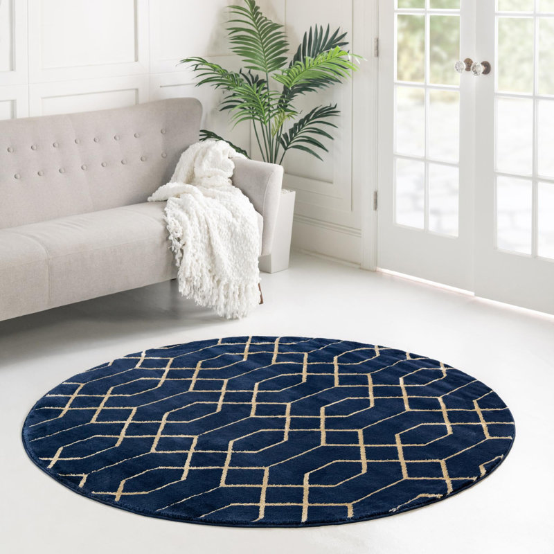 Glitzy Geometric Indoor Rug