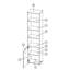 Damarr 216cm H x 50cm W Bookcase