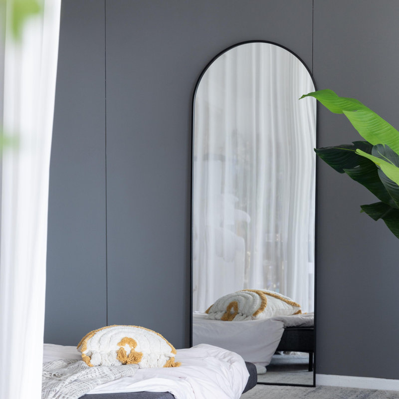Miroir moderne et minimaliste, Noir