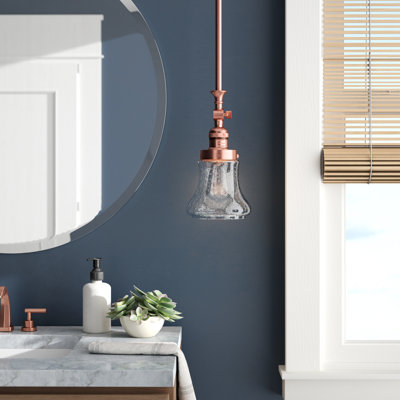 Luminaire suspendu en forme de cloche à 1 lumière Edda