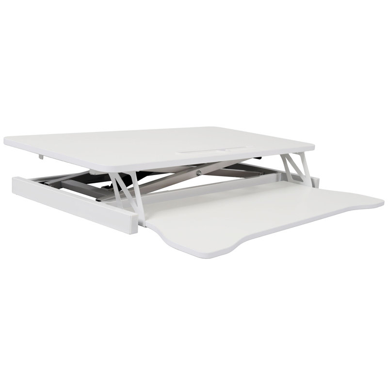Bureau pour ordinateur portable à hauteur ajustable, poste de travail assis-debout réglable avec plateau pour clavier