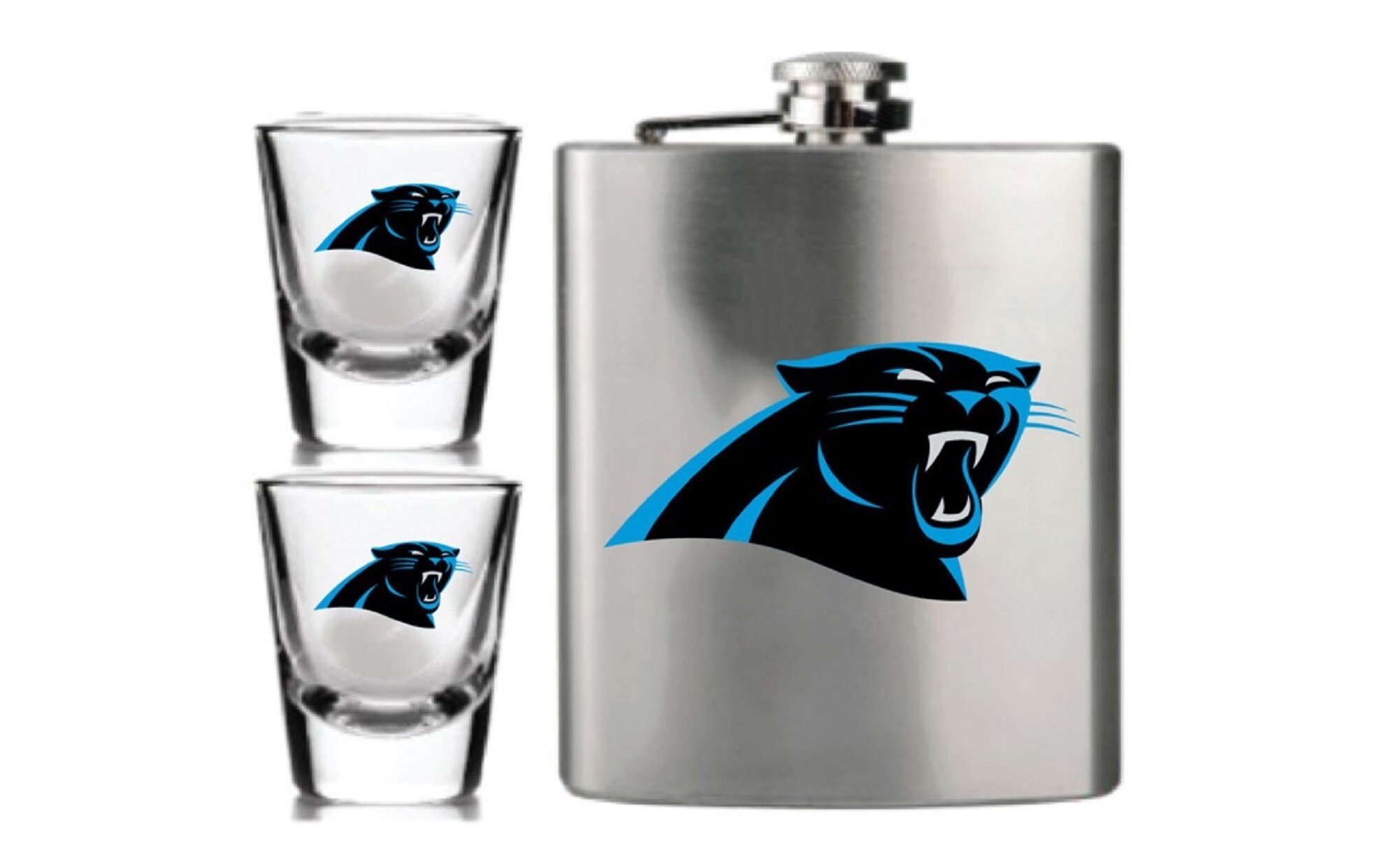 Chicago Bears Stainless Steel Flask & Shot Glass Set