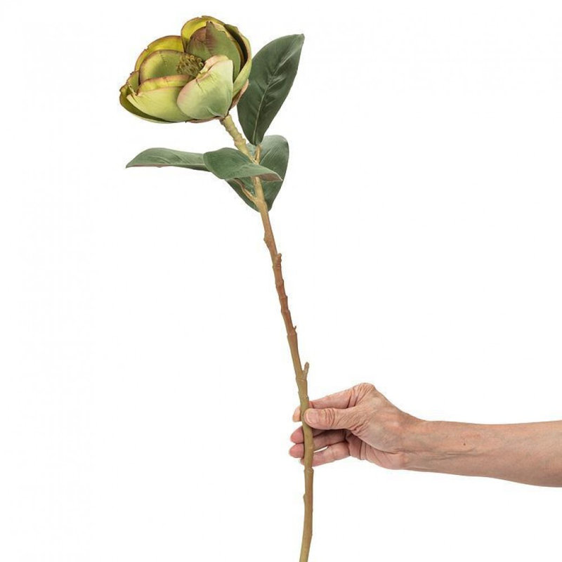 Fleur artificielle verte Magnolia