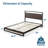Daniel 37" Low Profile Bamboo and Metal Platform Bed-1166955122-1085059822
