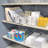 Medium Organizer Storage Tote Bin with Handle 10"W x 6.75"D x 4.5"H, 4-Pack