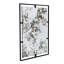 Miroir mural 32 po x 22 po avec cadre en métal antique