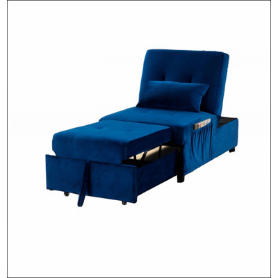 Méridienne en velours ajustable, méridienne convertible
