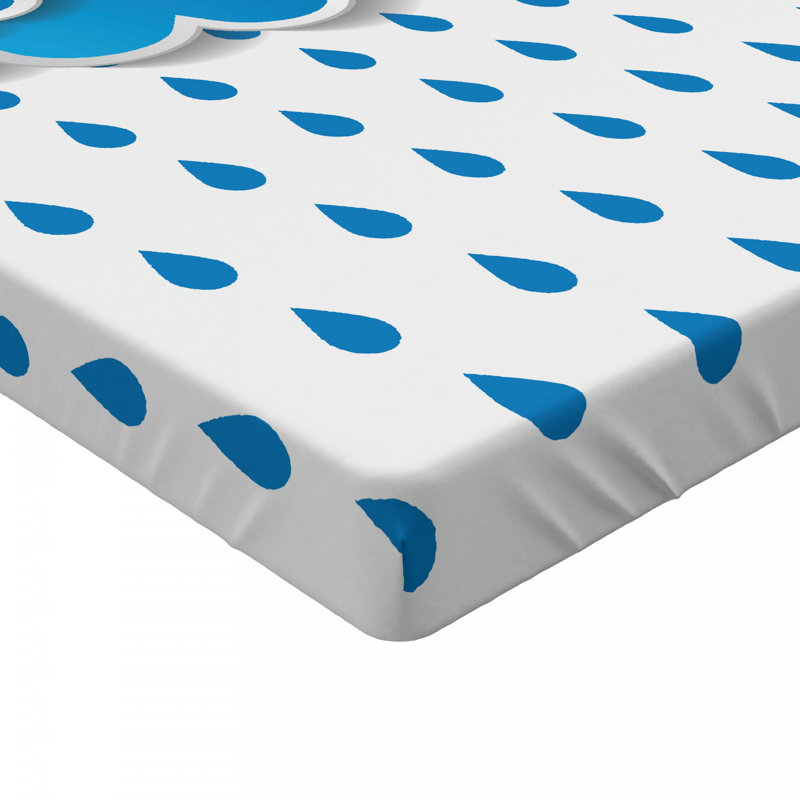 Microfiber Geometric Fitted Sheet, Full Fitted Sheet