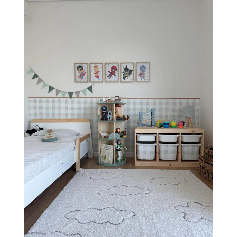 Rugcycled Washable Area Rug Clouds