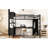 Full Size Metal Loft Bed With Wardrobe And Desk, Black, Storage For Teens Adults Black Size,-50488085-50488084