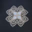 Randalstown Polyester Floral Round Doily-22385199-22385201