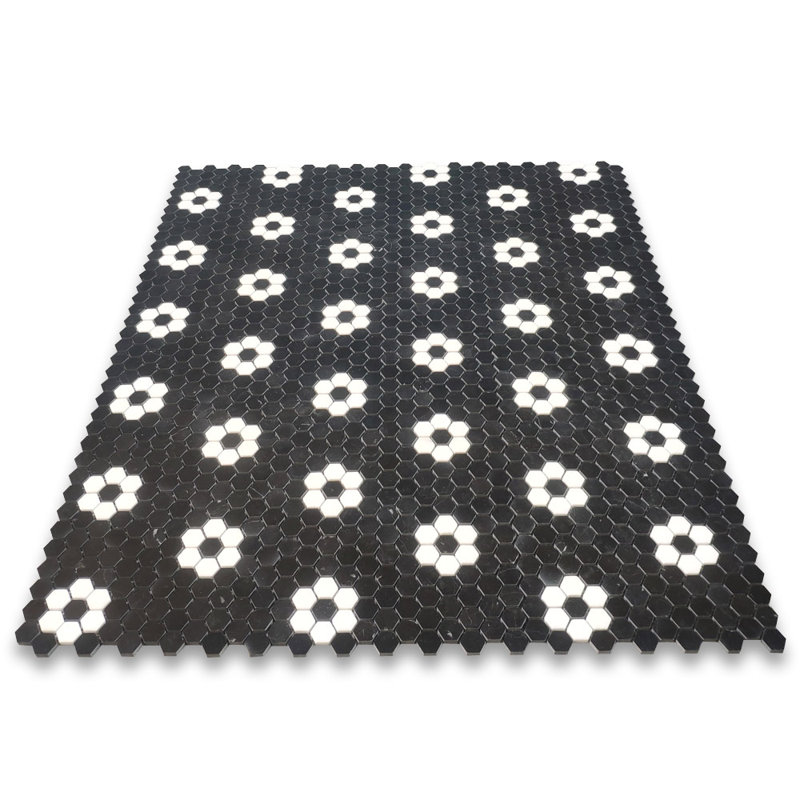 10" x 11" Marble Mosaic Wall & Floor Tile