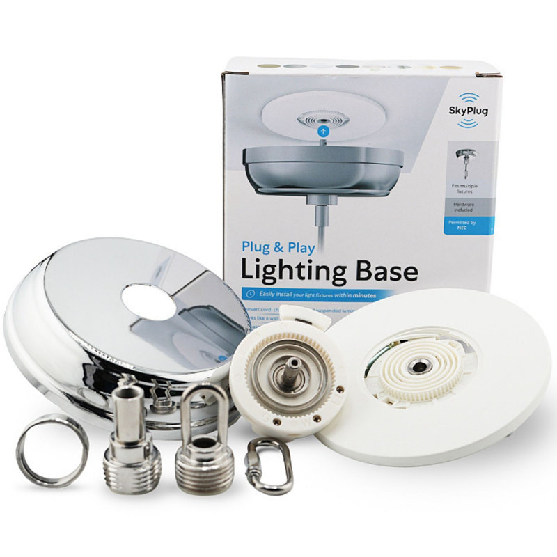 SkyPlug Kit -  Easy Lighting Installation - Capella, Chrome
