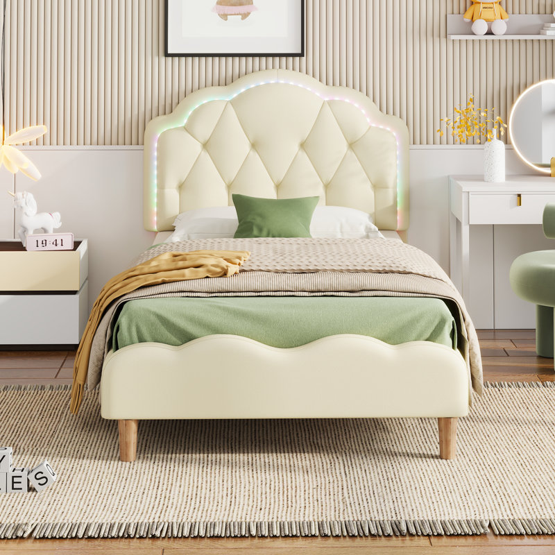 Bed, Beige