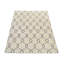 Tapis d'intérieur rectangulaire en laine beige et noire, noué à la main, à motif géométrique, fait main-835304172
