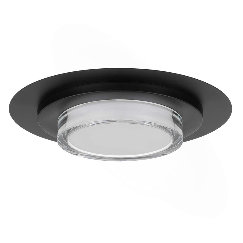 16" Square Chrome Integrated LED Flush Mount