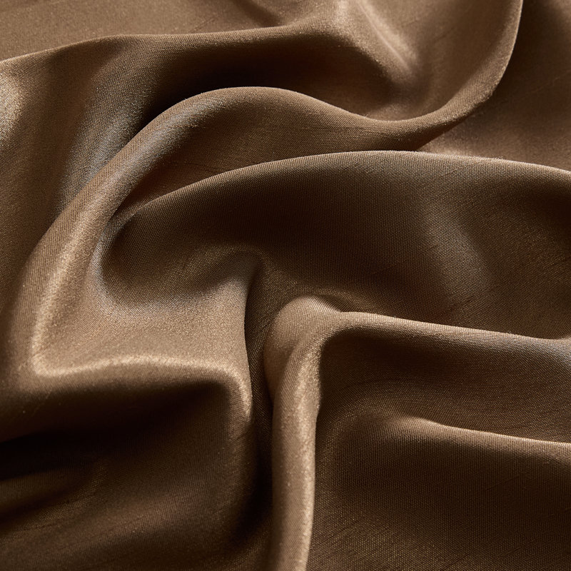 Cantonnière festonnée de couleur unie 52 po Ardmore, Chocolat